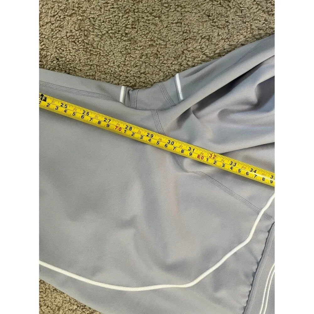 Alo Yoga High-Waist Airbrush Heart Throb Light Gray Exercise Workout Leggings XS